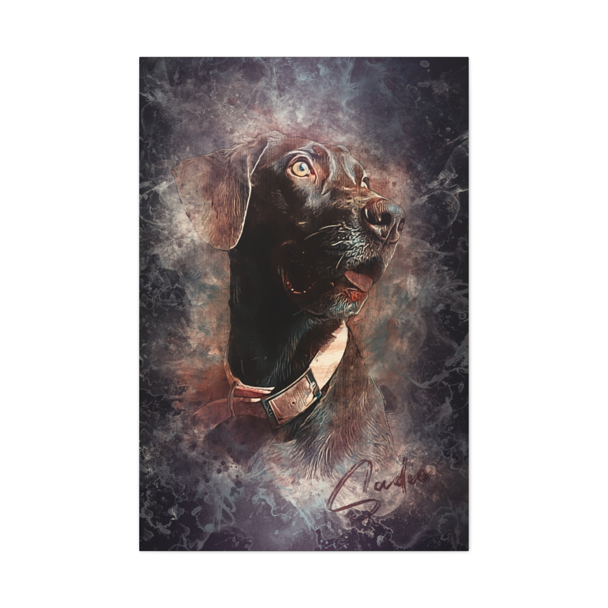 Pet Pics -Gradient Abstract - Vertical Canvas