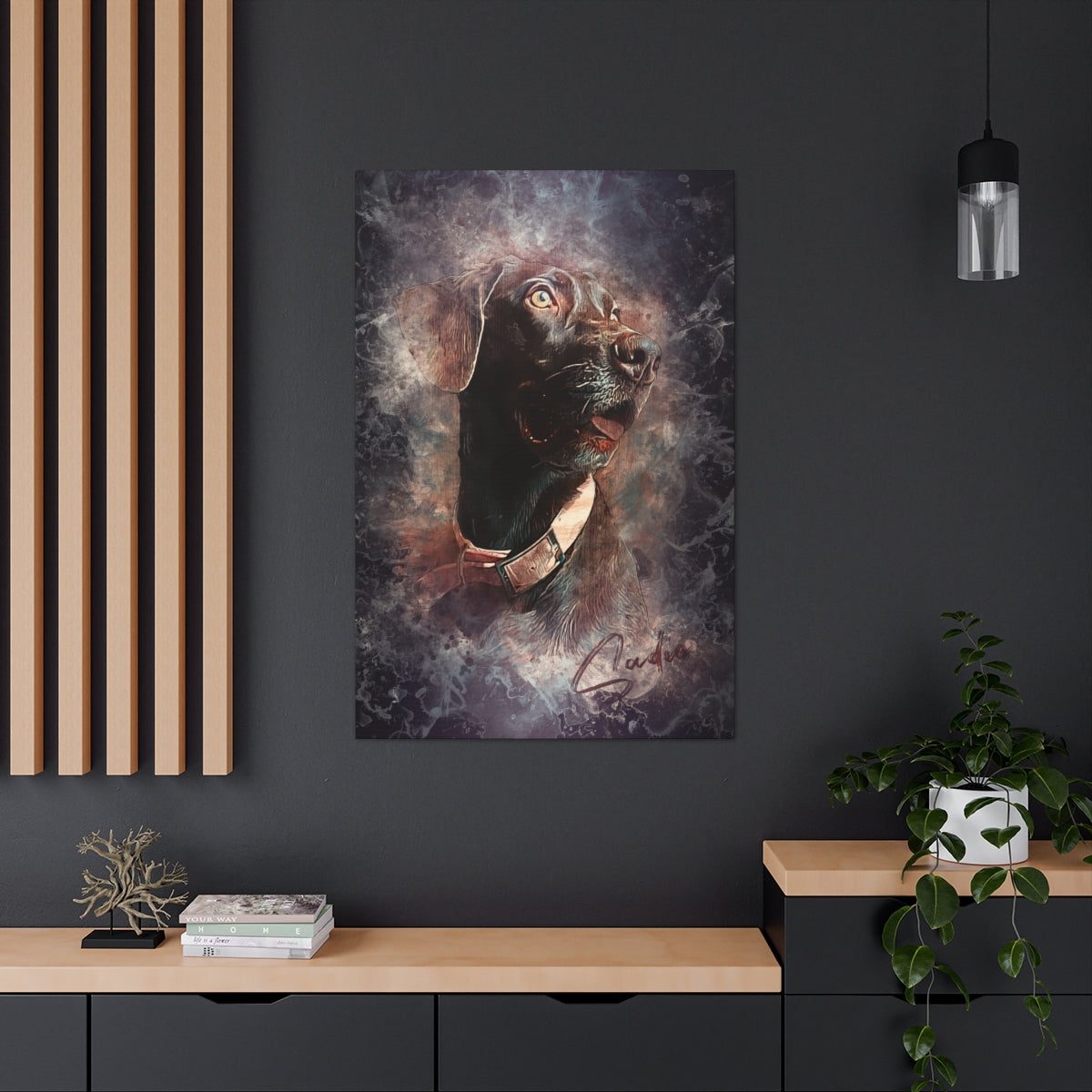 Pet Pics -Gradient Abstract - Vertical Canvas