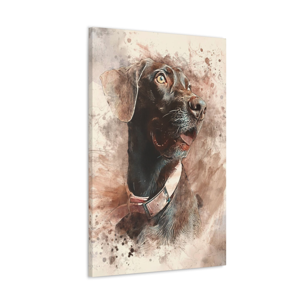 Pet Pics Watercolor - Vertical Canvas