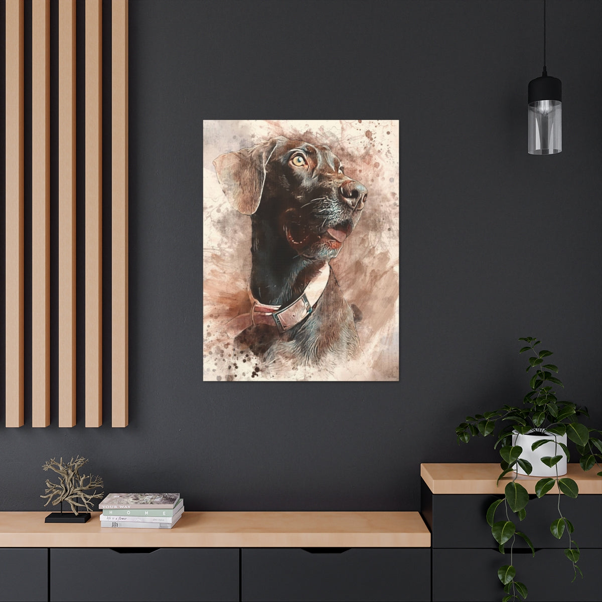 Pet Pics Watercolor - Vertical Canvas