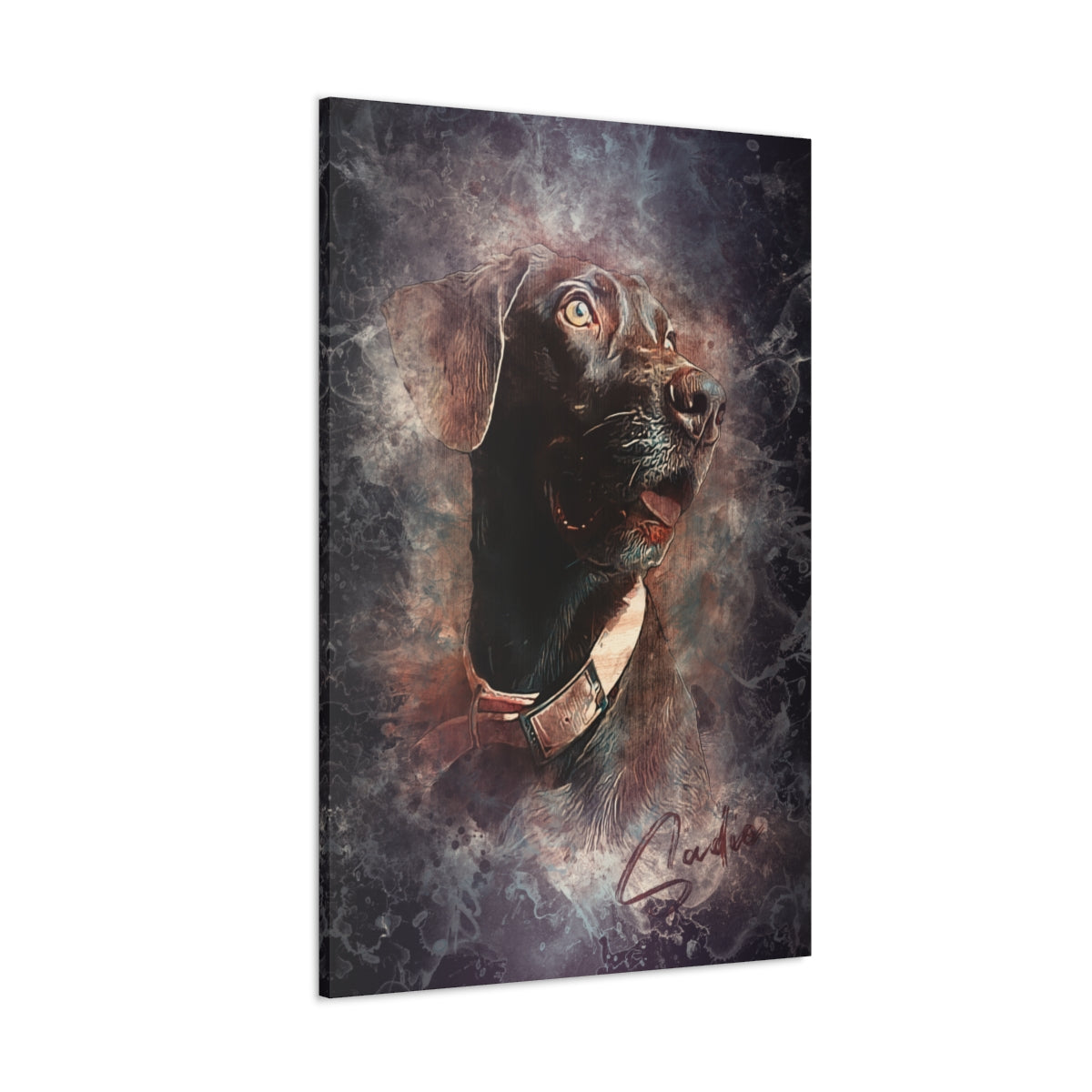 Pet Pics -Gradient Abstract - Vertical Canvas