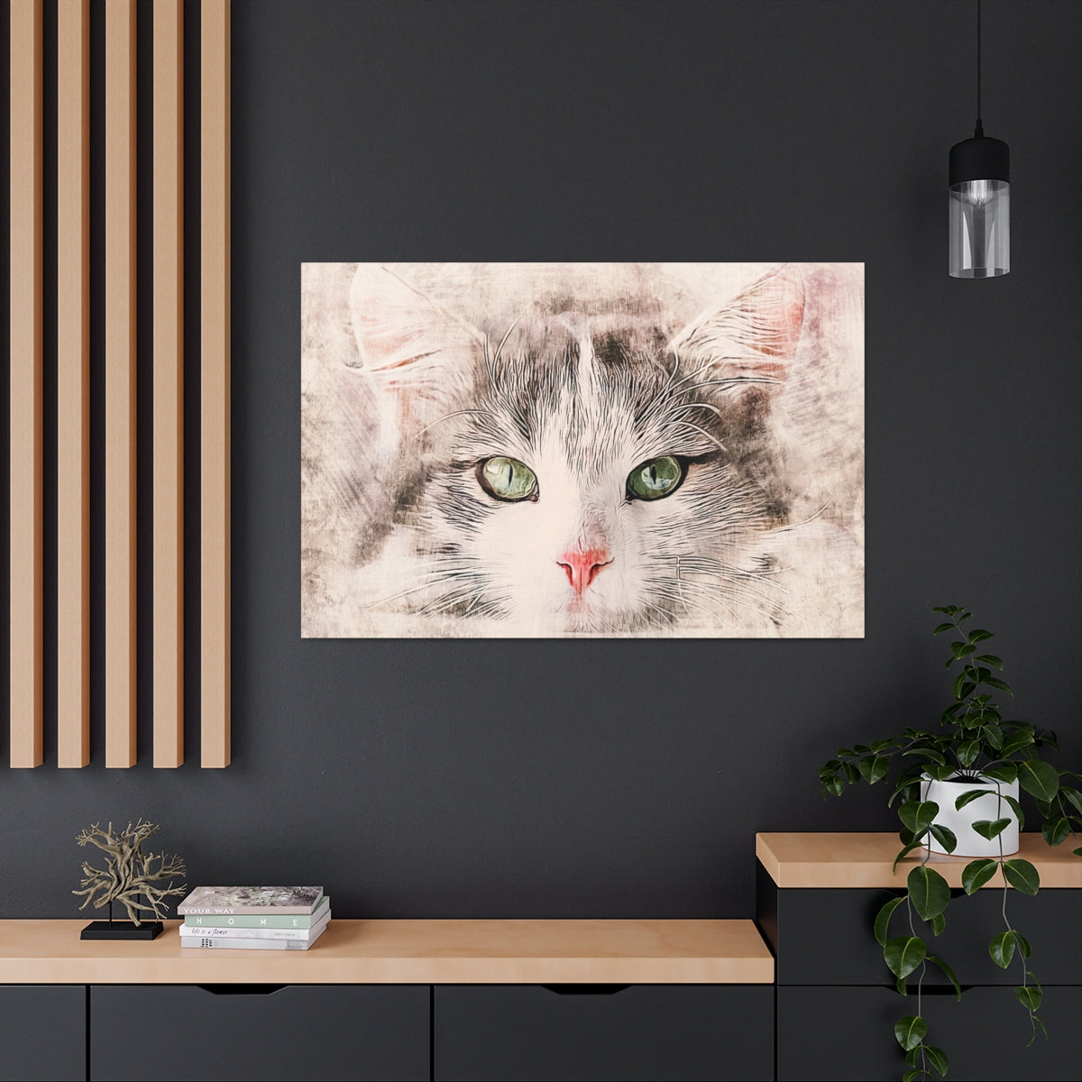 Pet Pics Watercolor- Horizontal Canvas