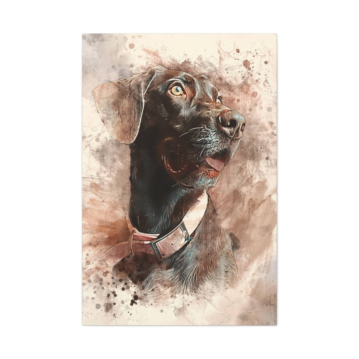 Pet Pics Watercolor - Vertical Canvas
