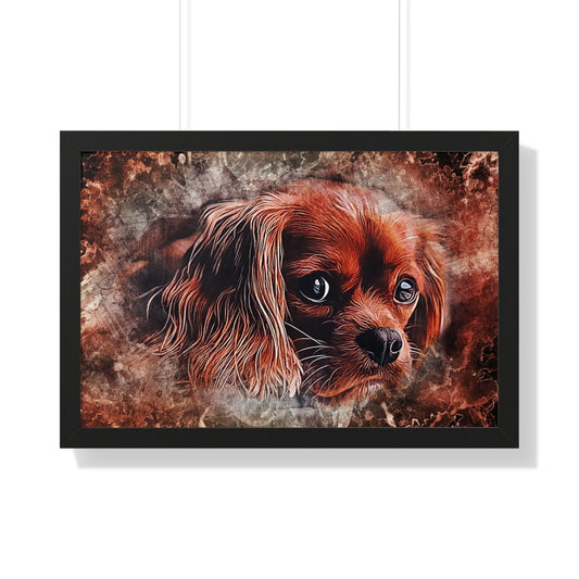 Pet Pics -Gradient Abstract- Framed Horizontal Poster
