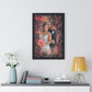 People Pics -Whimsical Abstract - Framed Vertical Poster