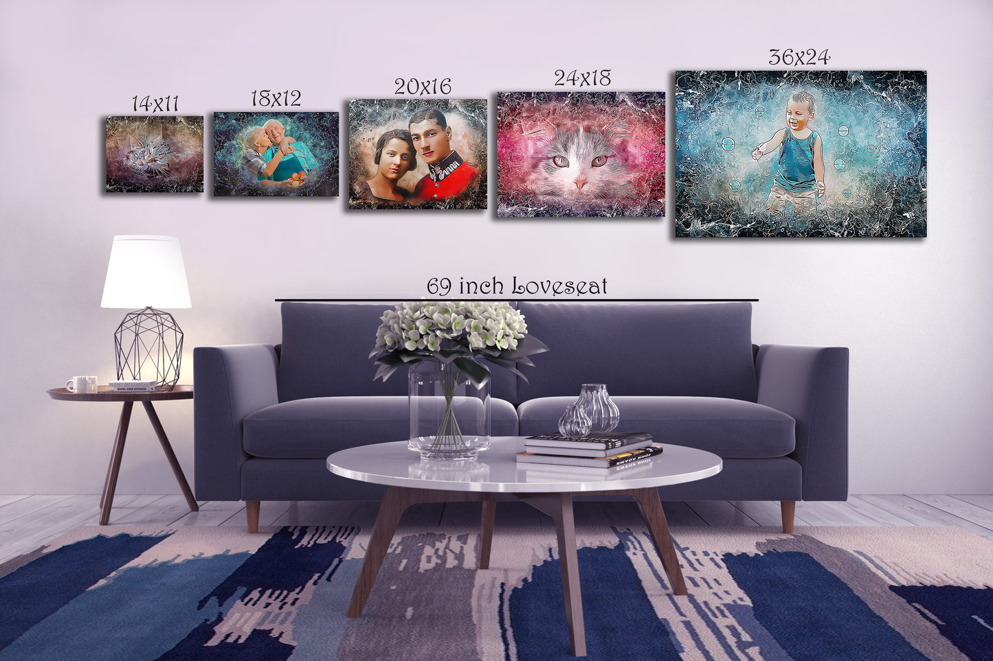 Restored Pics - Whimsical Abstract - Horizontal Poster