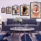People Pics Watercolor - Vertical Framed Canvas