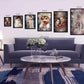People Pics -Whimsical Abstract - Framed Vertical Poster